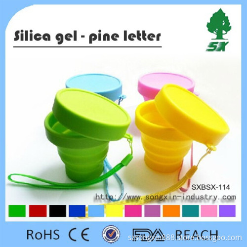170ML BPA Free Foldable Silicone Water Bottle/Silicone Collapsible and Portable Water Bottle for Travel